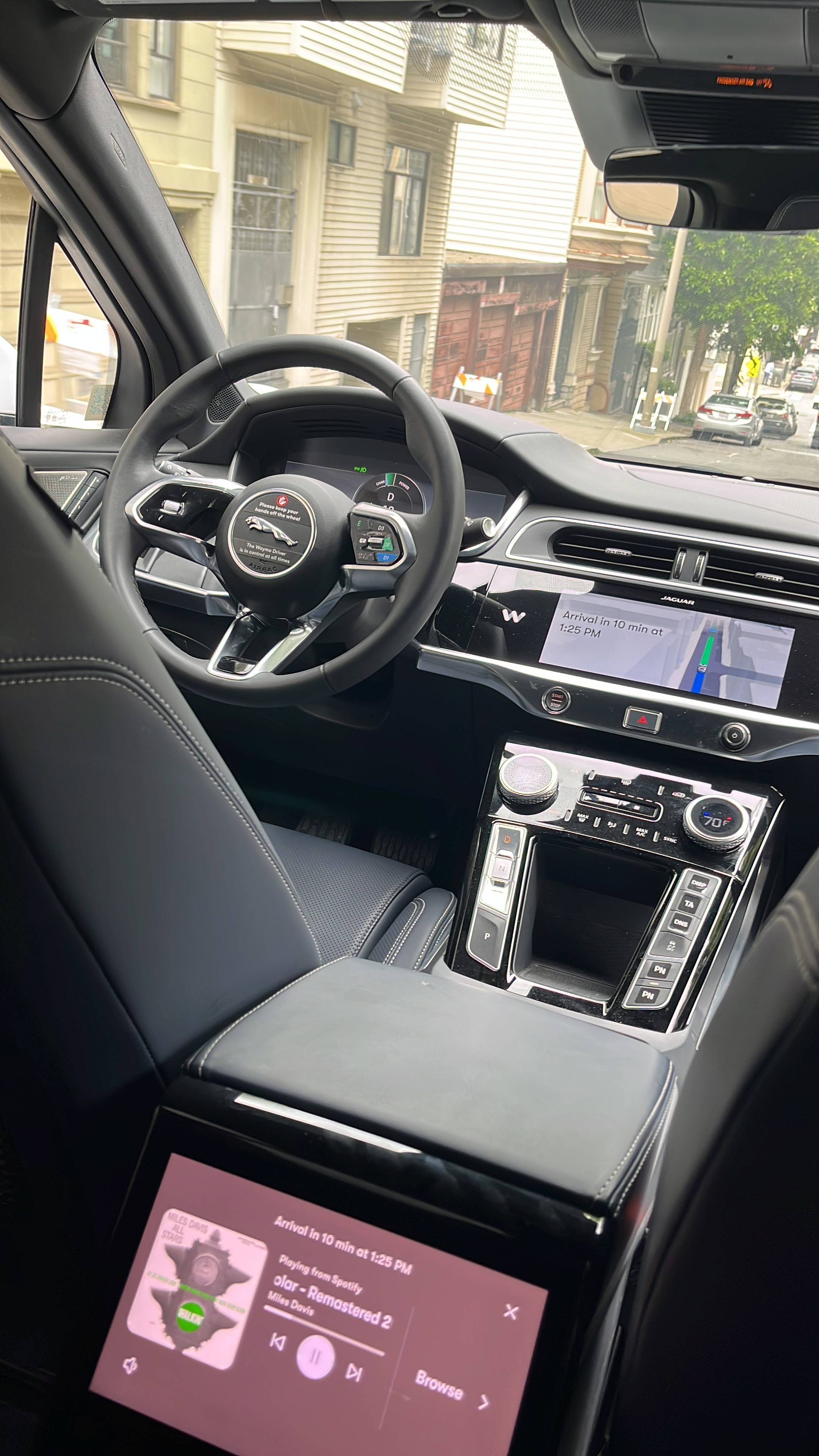 Waymo ride, San Francisco