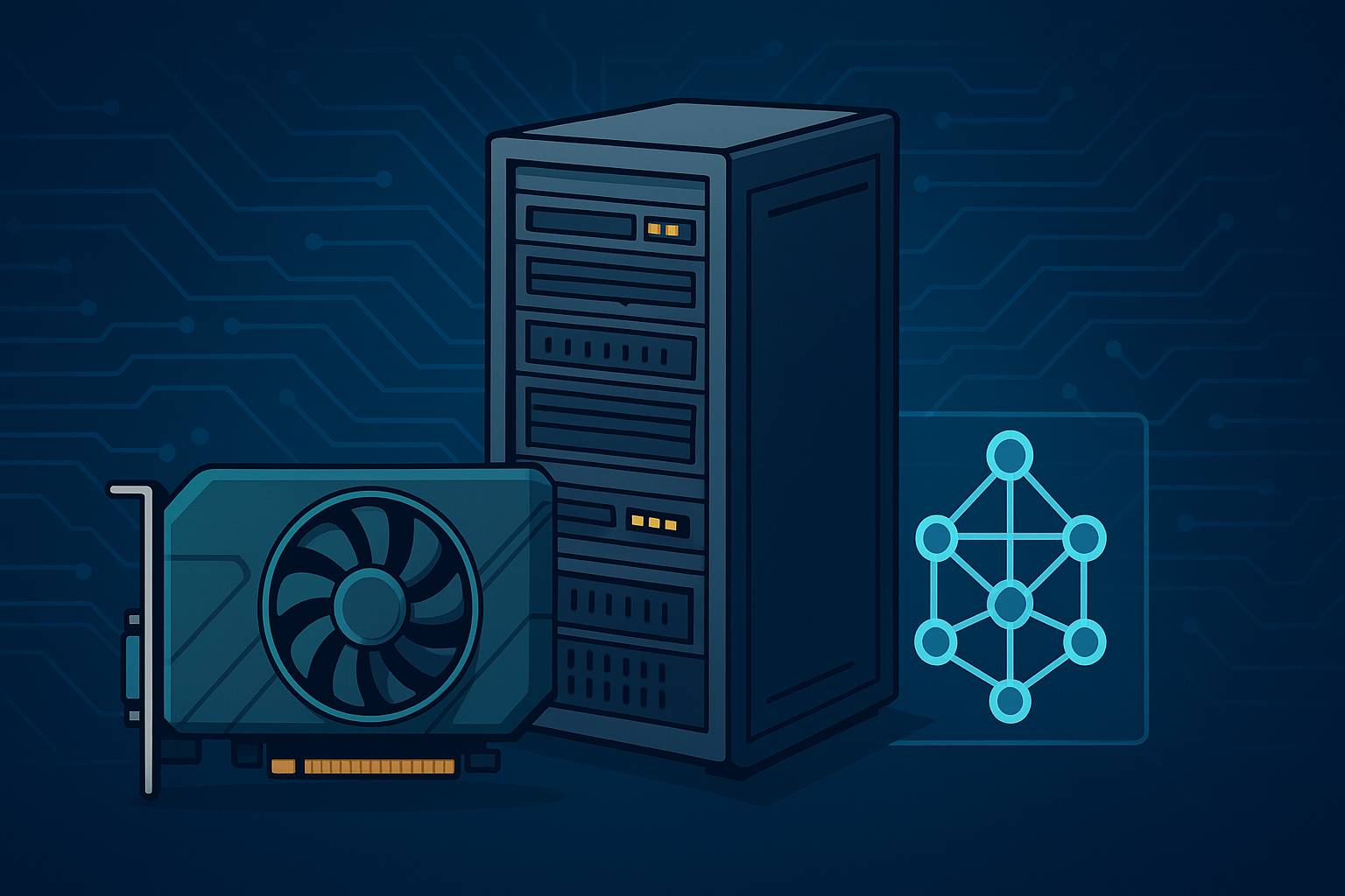 AI hardware boom: GPUs and supercomputers powering the future of machine learning.