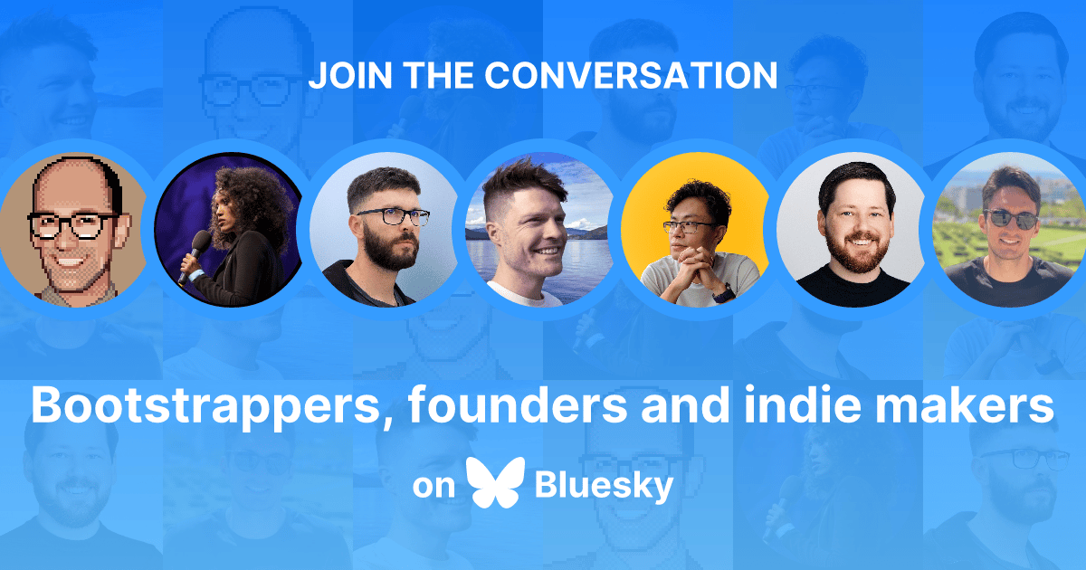 Join other founders and indie makers on Bluesky