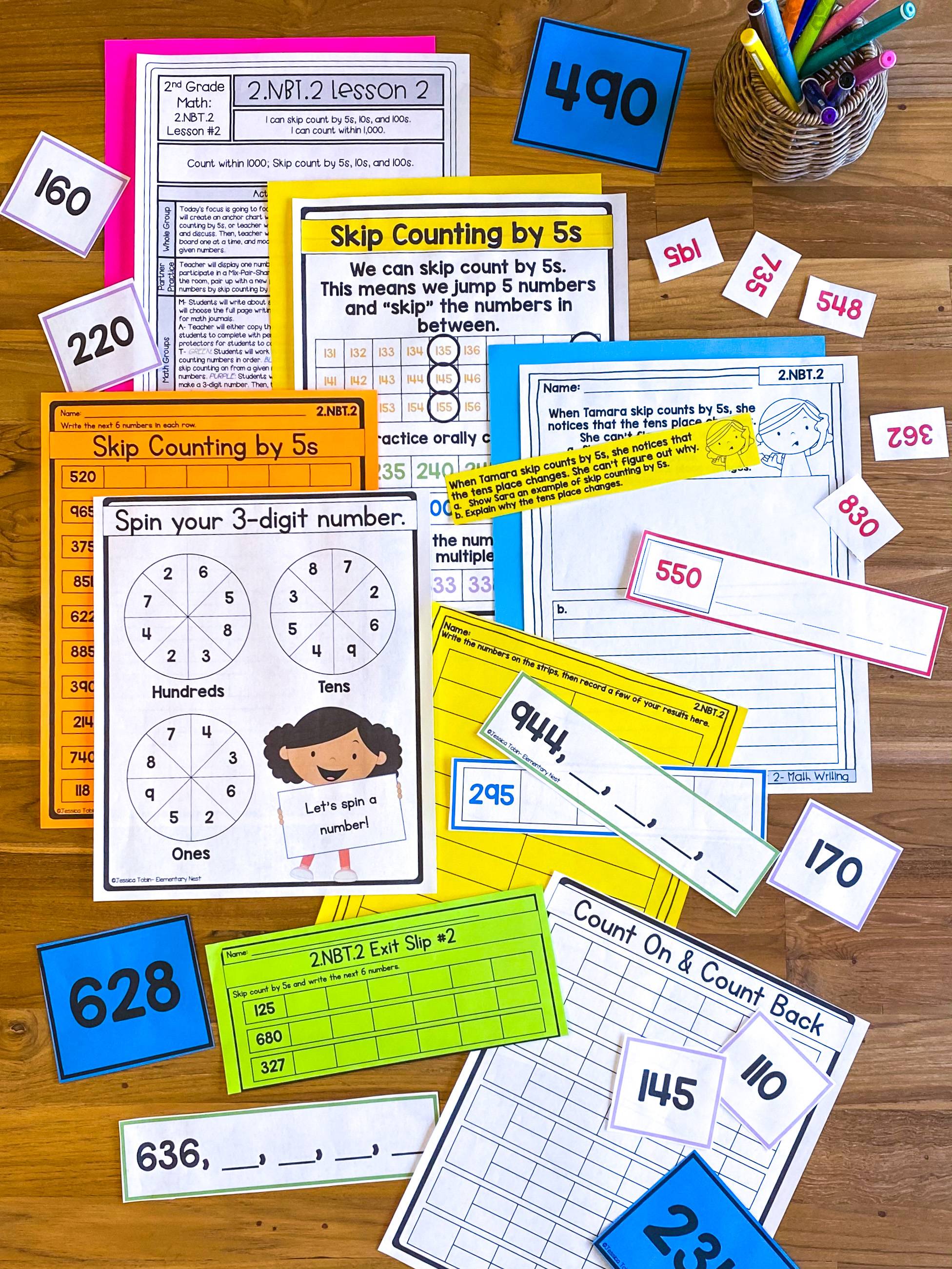 FREE 2nd Grade Math Lesson Plan Sample from 2.NBT.2!