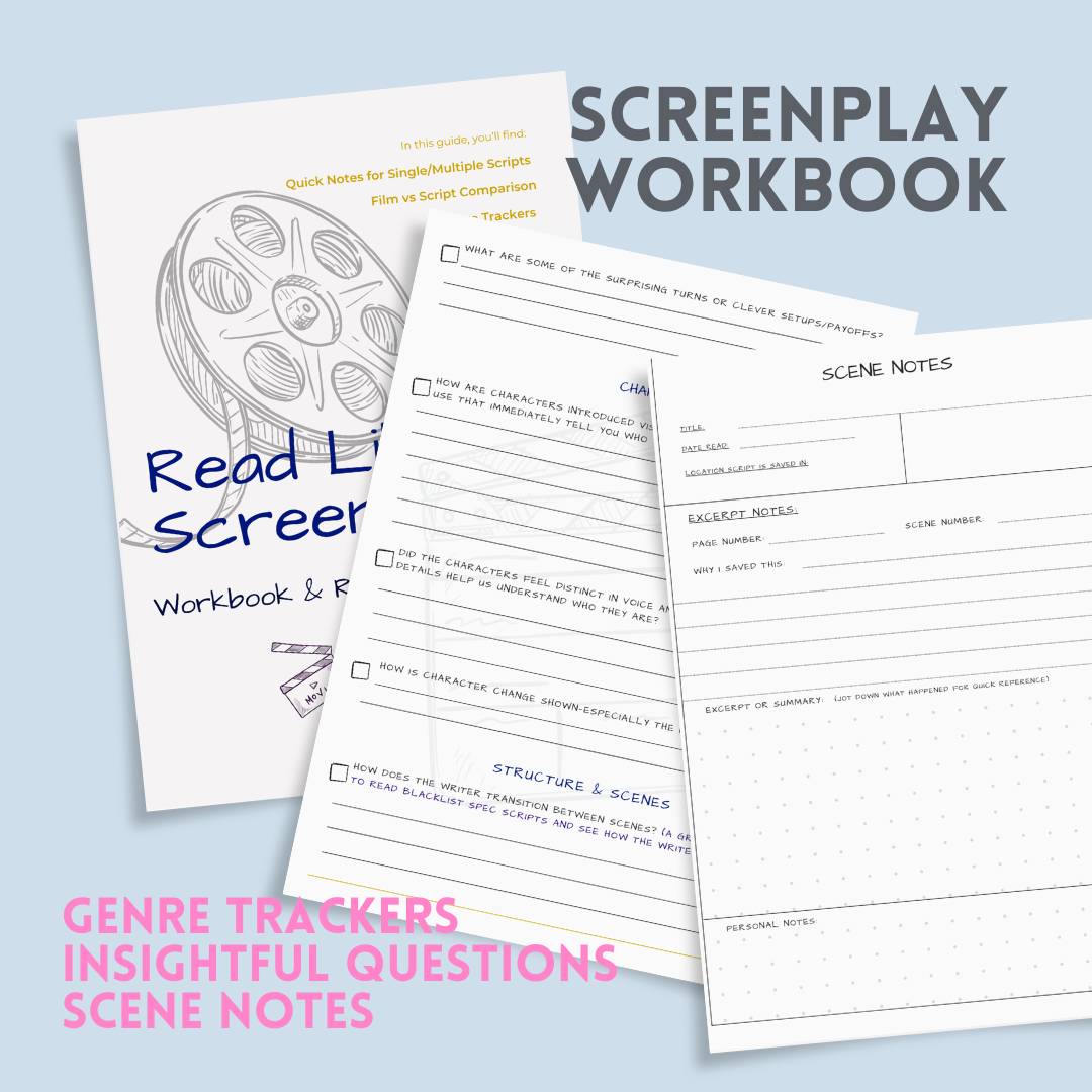 Read Like a Screenwriter: Workbook & Reference Guide (Fillable)