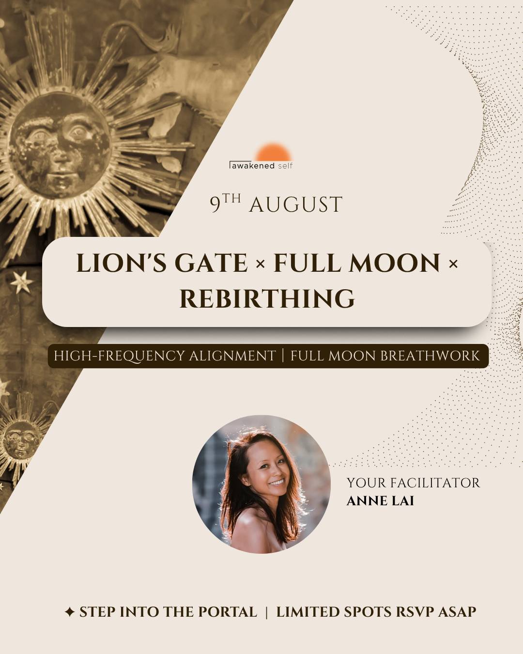 9th August Lion’s Gate × Full Moon × REBIRTHING