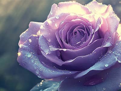 A beautiful purple rose 
