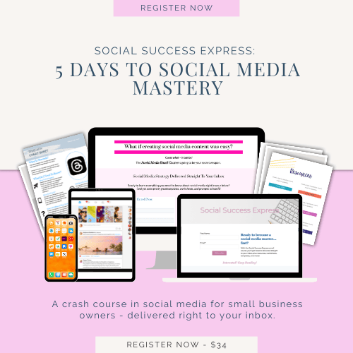 MINI COURSE - Social Success Express - 5 Day Email