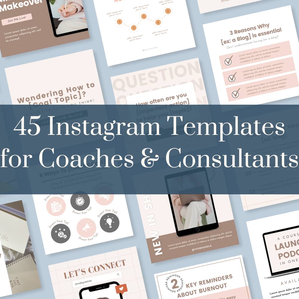45 Instagram Templates for Coaches
