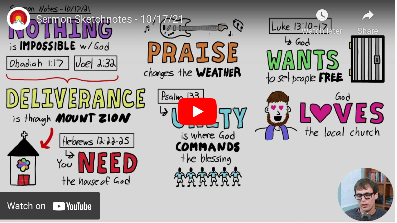 YouTube Sermon Sketchnotes 10-17-21