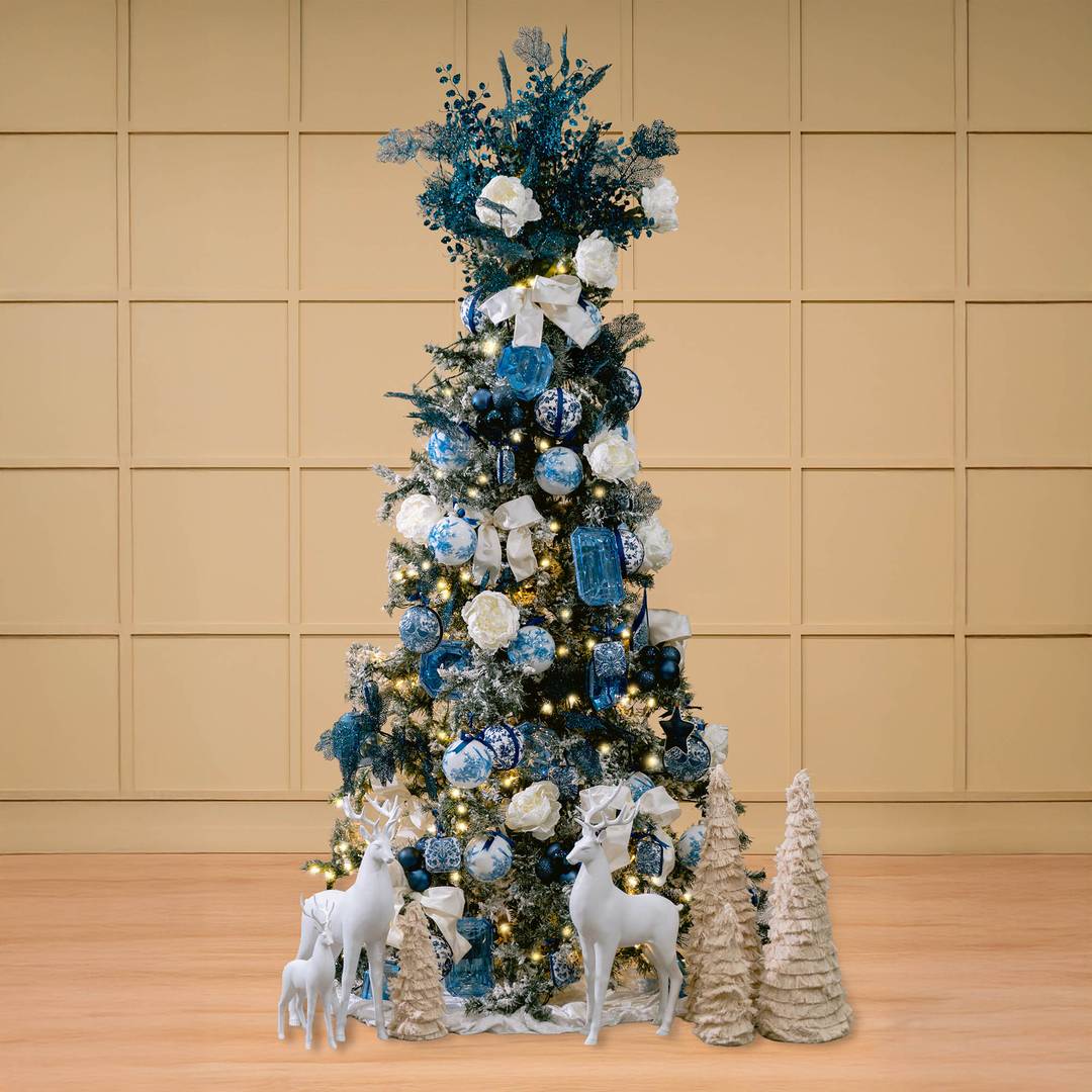 Blue & White Christmas Tree