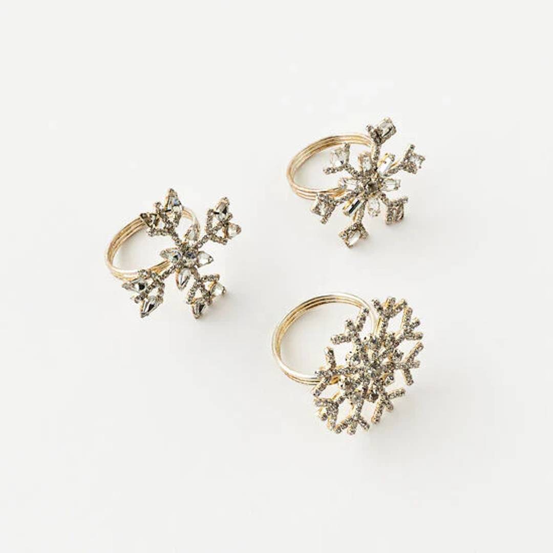 Diamond Snowflake Napkin Ring