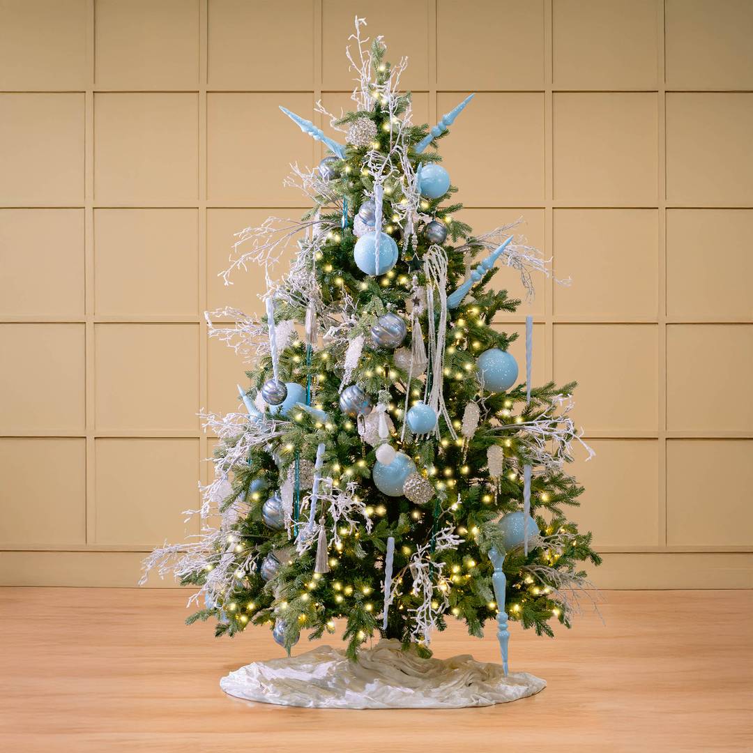 Blue & Silver Christmas Tree