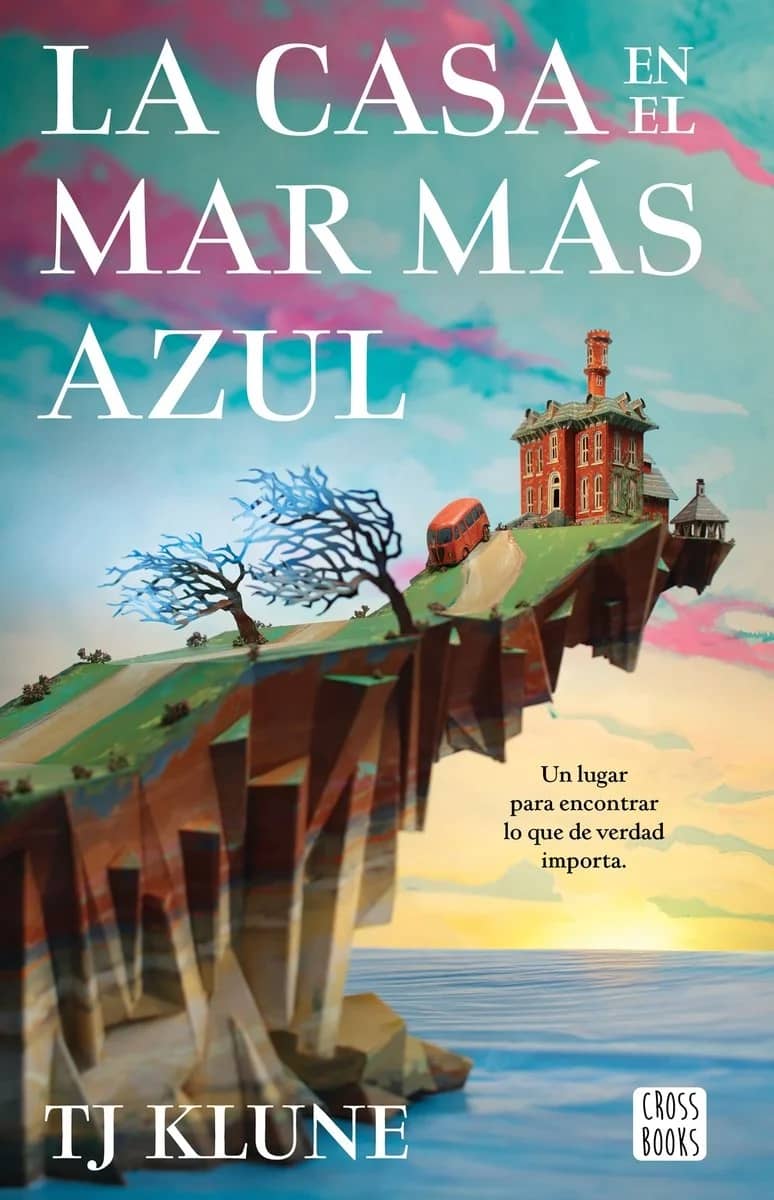 Portada de la novela La casa en el mar más azul, de TJ Klune