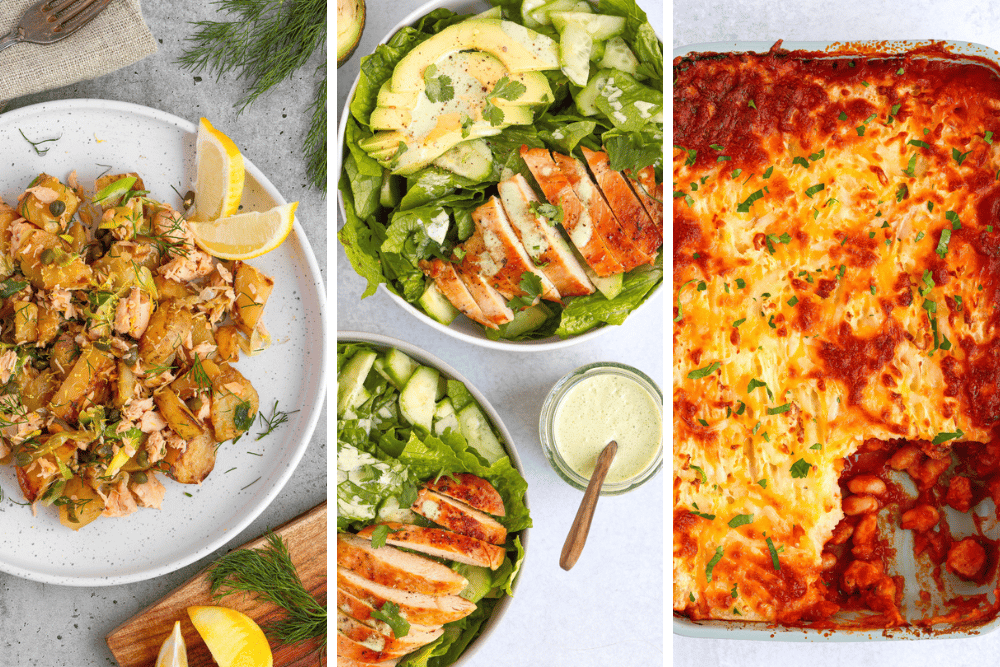Potato Salmon Hash | Green Cilantro Lime Chicken | Cowboy Pie