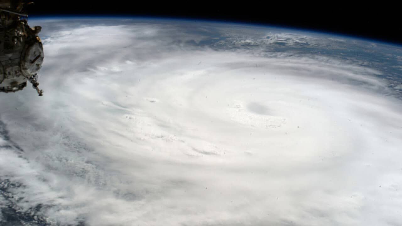 Hurricane Helene as seen from the International Space Station