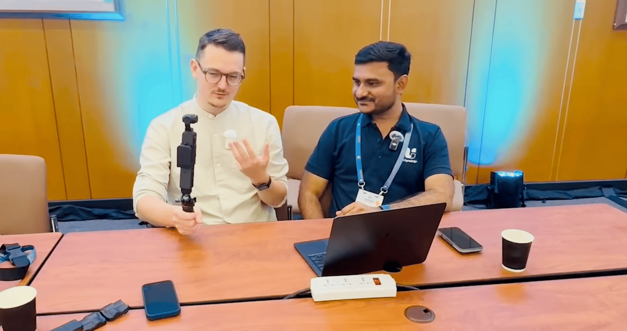 Me interviewing the CEO of UI Chemy