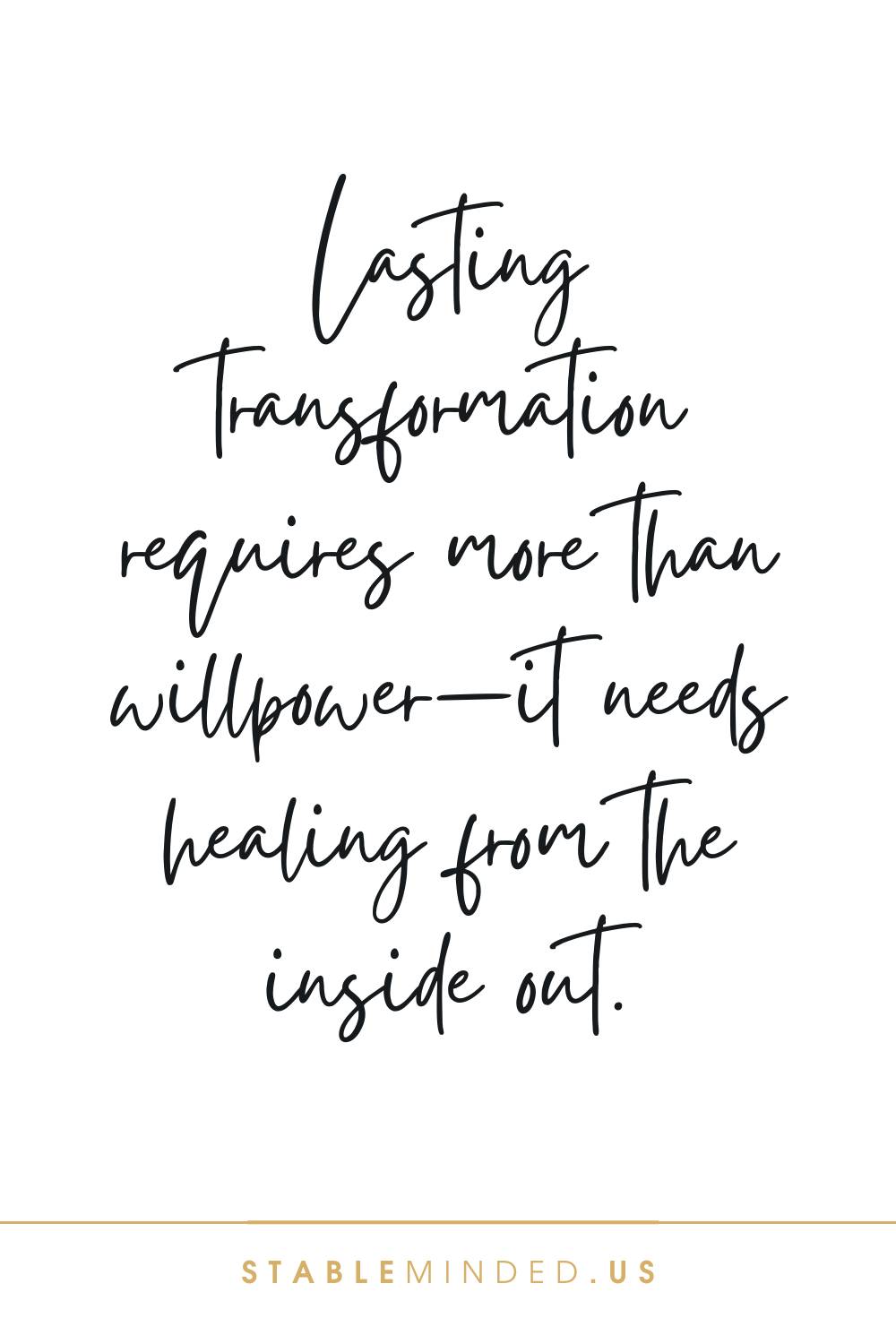 Healing from the Inside Out