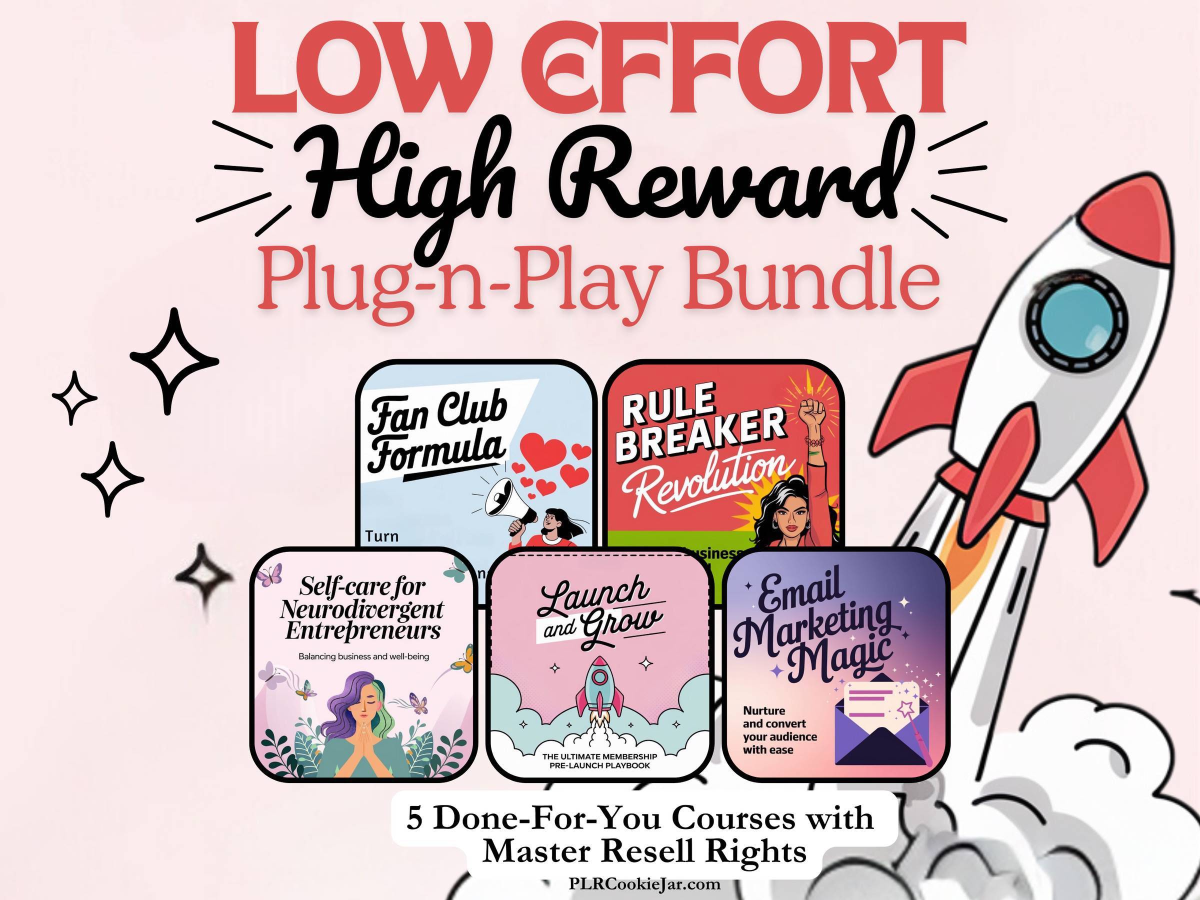 5 DFY Courses with Master Resell Rights