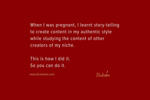 how i found my voice to create my content with story telling