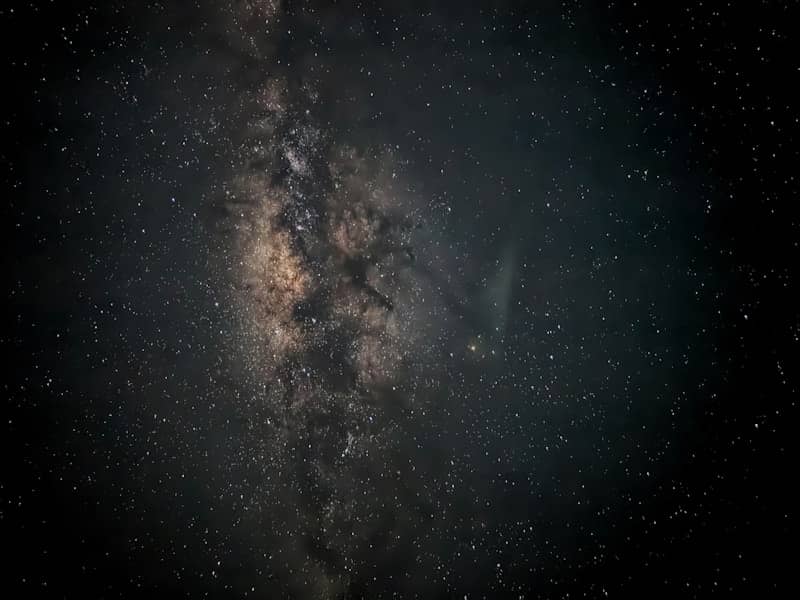 The milky way galaxy seen from space