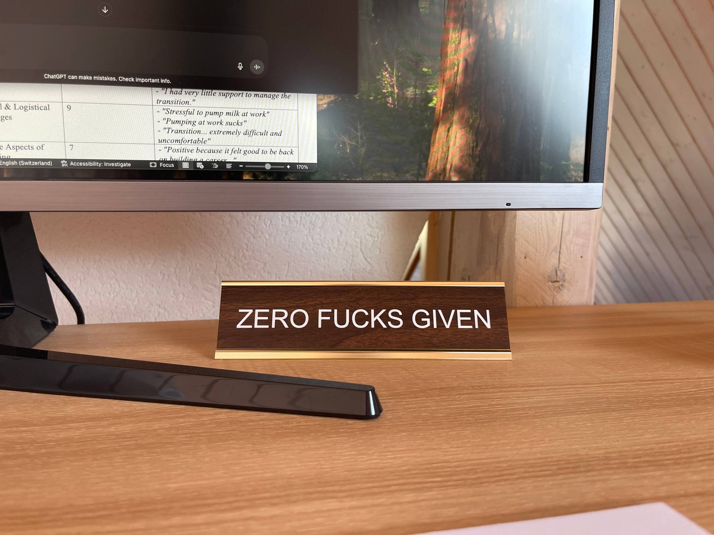 Desk Sign