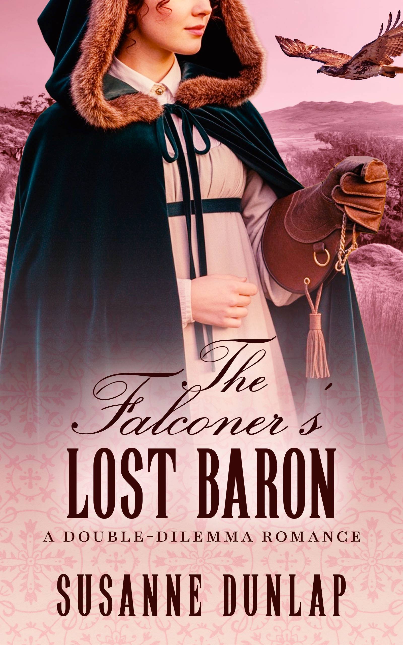 The cover of my next book, The Falconer's Lost Baron
