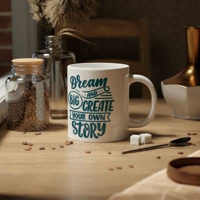 Coffee mug dream and create your own story