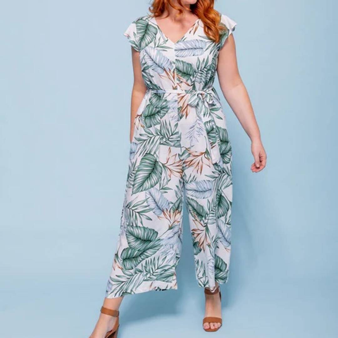 Zeva tropical jumpsuit. 
