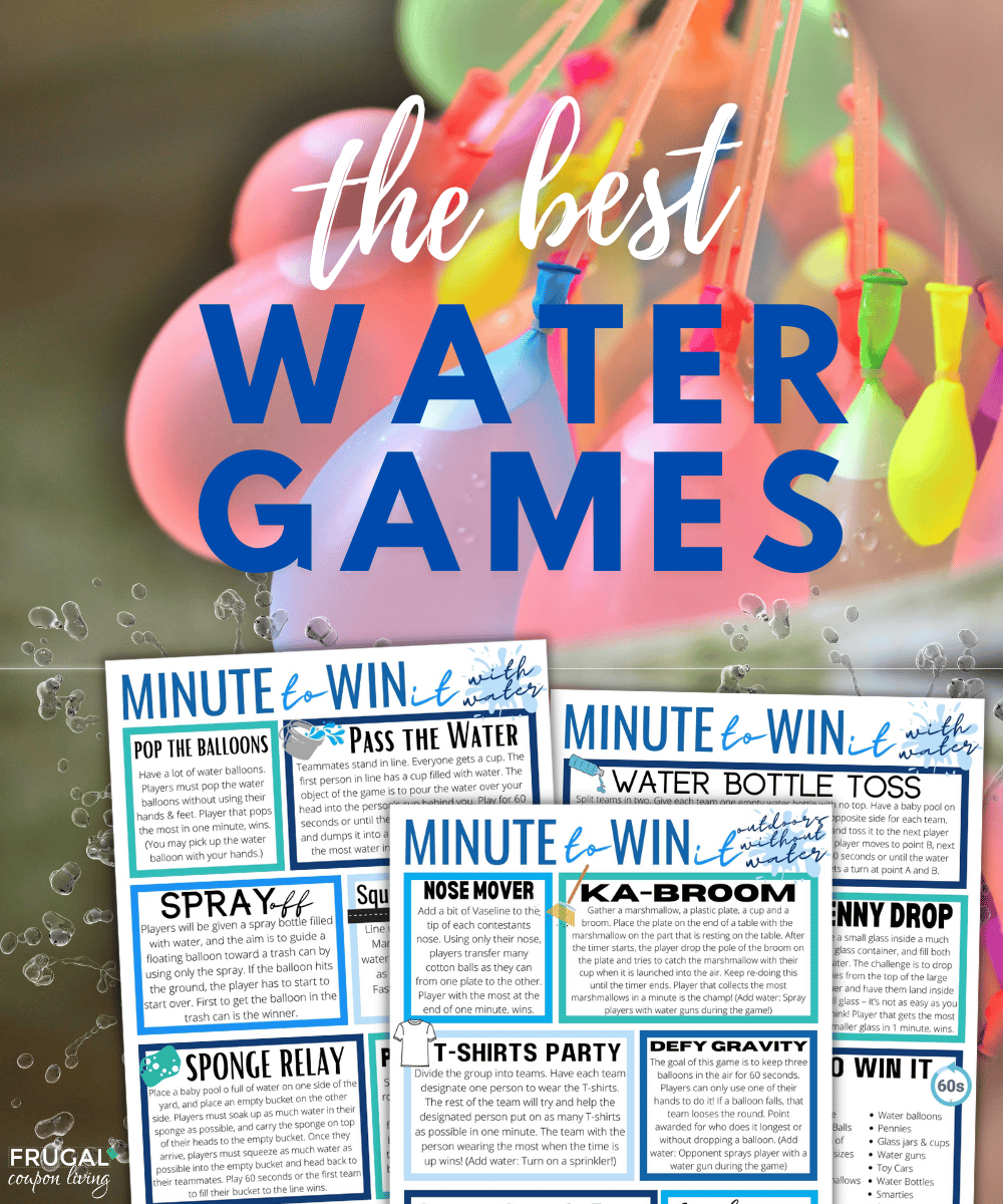 Wet & Wild Minute to Win It Games