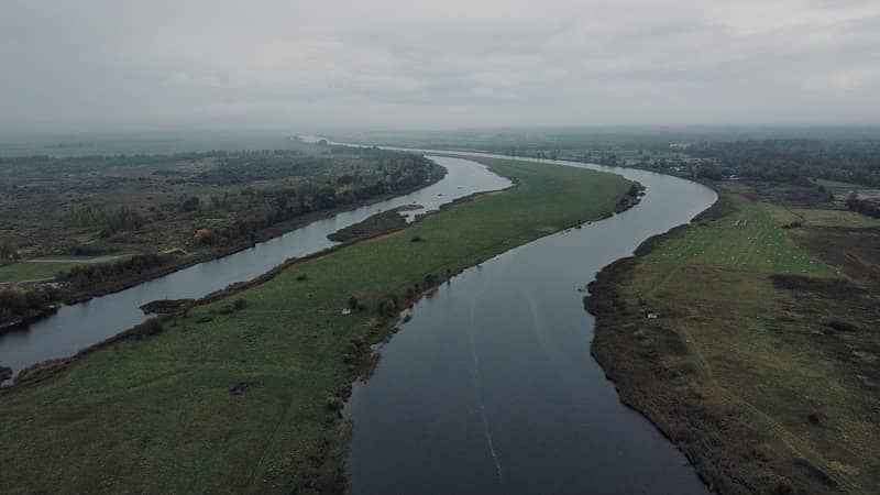 a river with a large amount of water in it