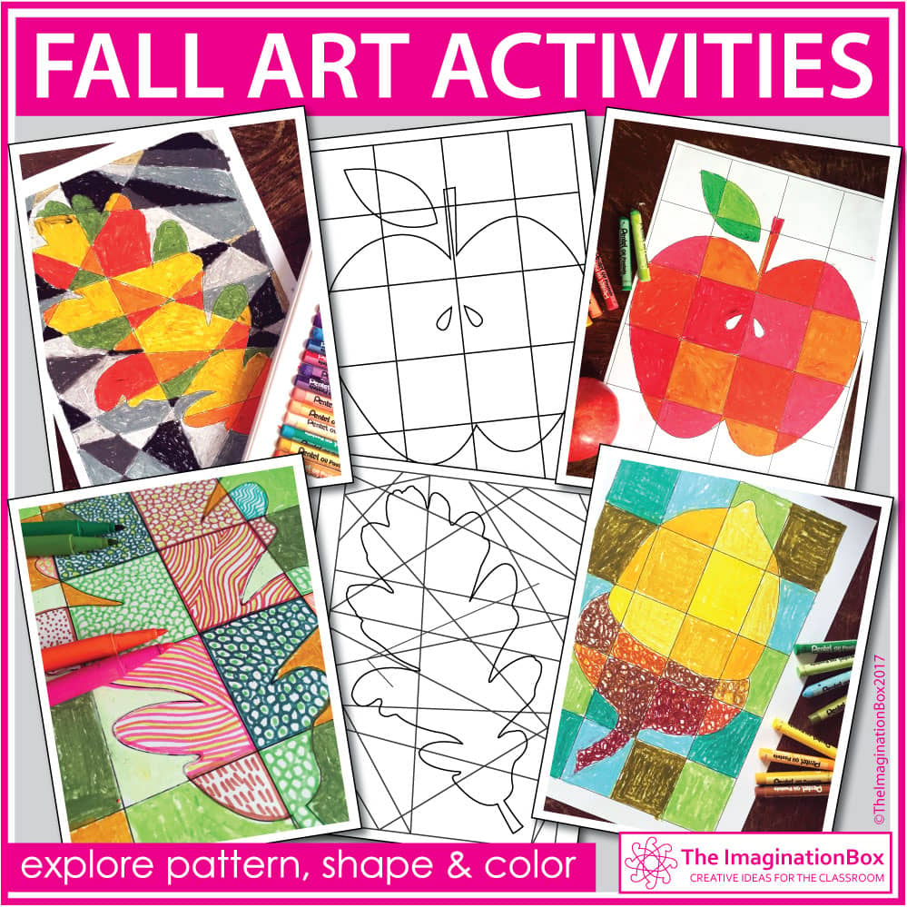 nature theme abstract fall art printables for the classroom