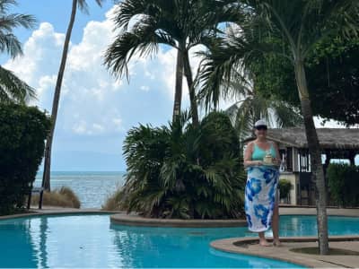 Rebecca Coomes enjoying a holiday in Thailand