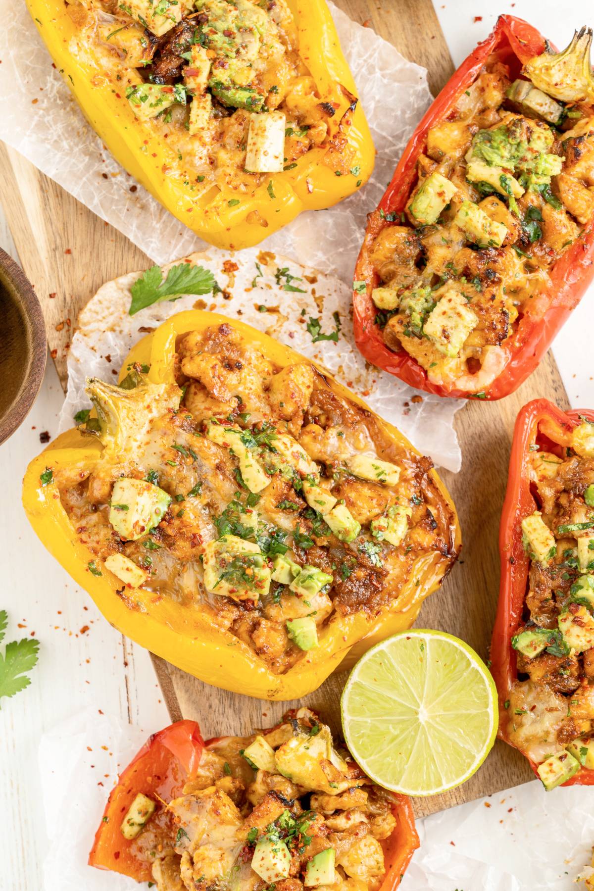 fajita chicken stuffed peppers