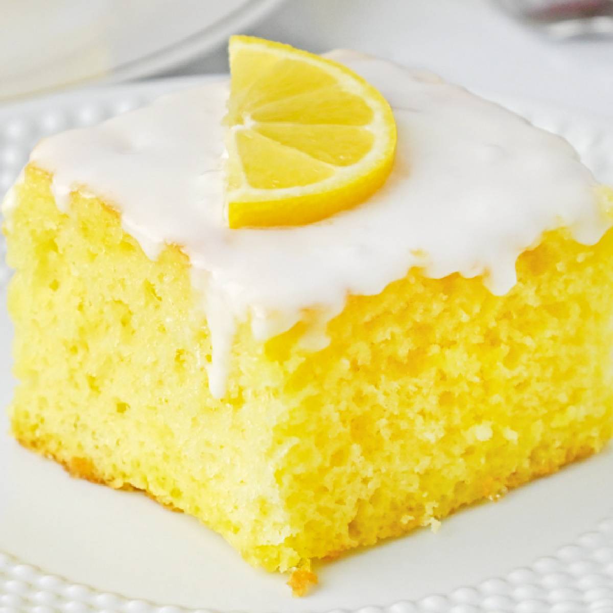 Slice of Lemon Cake