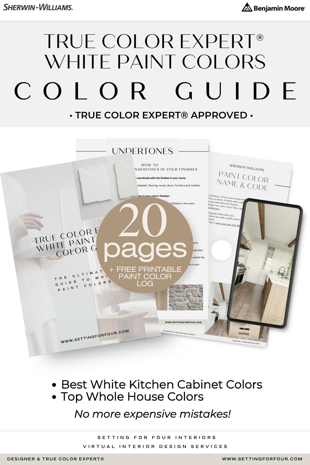 True Color Expert® White Paint Colors Guide - 15% off with code SAVE15