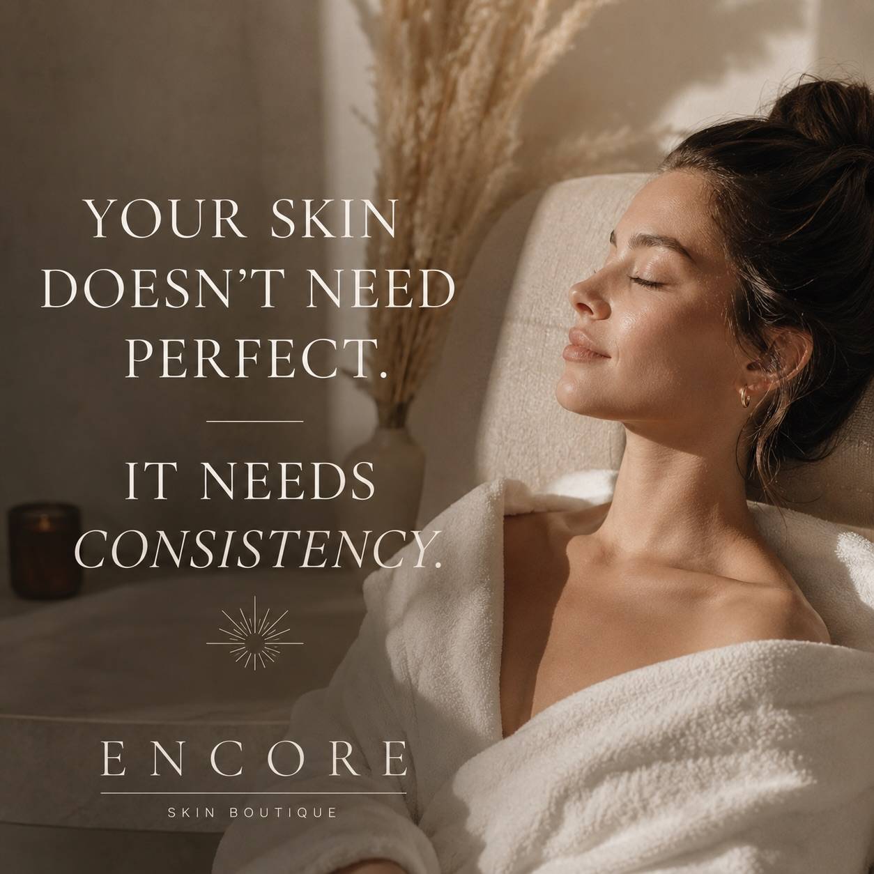 Your skin doesn’t need perfection. It needs consistency. ✨

Healthy glowing skin is rarely the result of one treatment, one expensive product, or one “perfect” routine.

It’s built in the small things you do consistently over time: ✨ Cleansing your skin at night ✨ Wearing SPF daily ✨ Supporting your skin barrier ✨ Staying hydrated ✨ Managing stress ✨ Getting enough sleep ✨ Using products your skin actually tolerates

In a world constantly telling you to do more, buy more, exfoliate more, and chase instant results… sometimes the most powerful thing you can do for your skin is slow down and stay consistent.

Beautiful skin is not built overnight. It’s built gently, patiently, and intentionally. 

And while your home care routine matters tremendously, monthly professional facials can help support collagen production, improve skin health, maintain a strong skin barrier, and drastically slow visible signs of aging over time.

Consistency in the treatment room matters too.

That’s exactly why we created our membership program — to make professional skincare more approachable, sustainable, and easy to maintain year-round. ✨