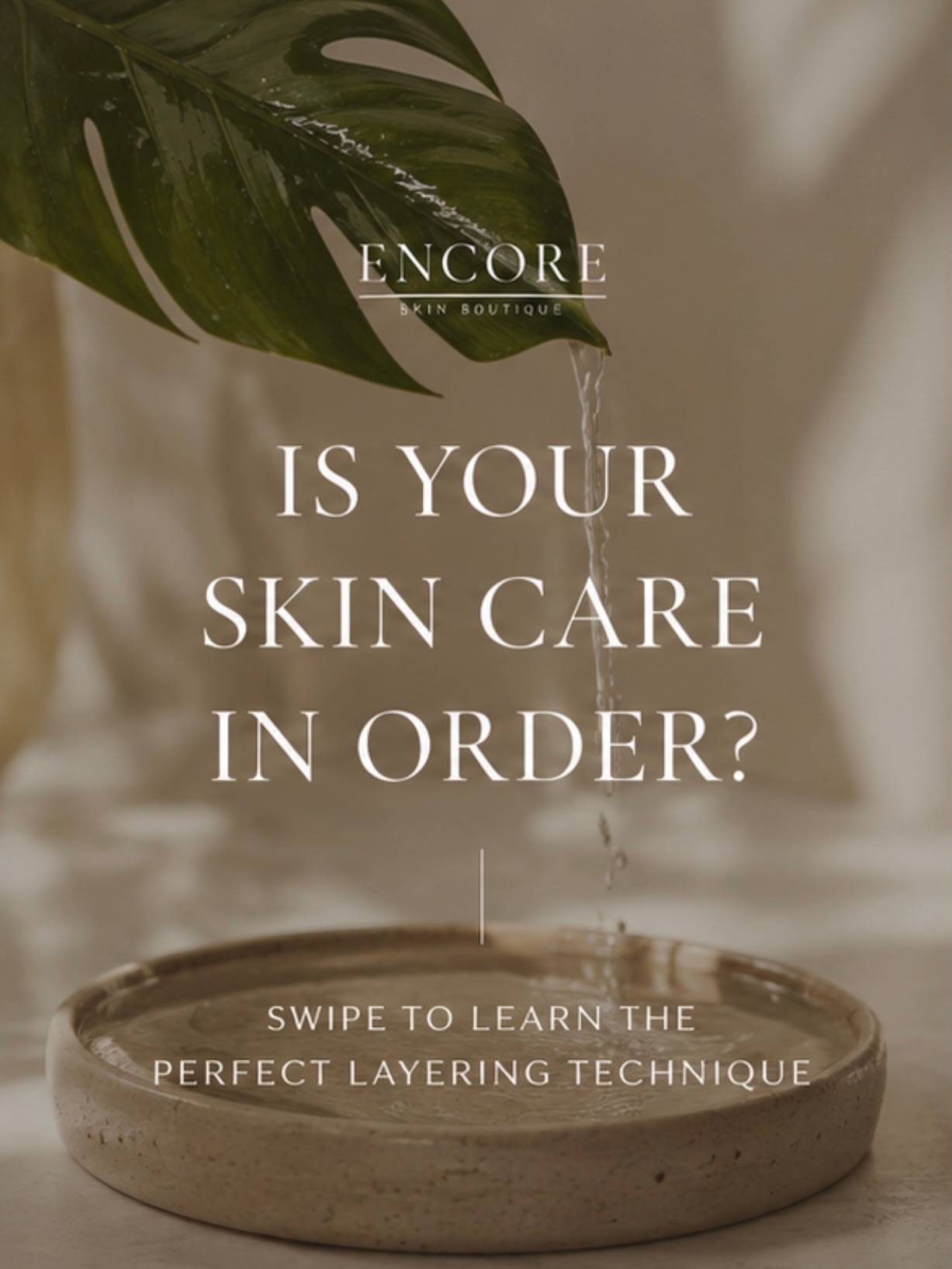 Is your skincare in the right order? ✨

Layering your products correctly can make a huge difference in how your skin looks, feels, and responds to your routine.

Think of it this way: your products should go from thinnest to thickest so each layer can properly absorb and do its job. Hydration, treatment products, and SPF all work better when applied in the correct order.

Swipe through for our simple A.M. + P.M. layering guide to help you get the most out of your skincare routine. 

Save this post for later and send it to a friend who’s never quite sure what goes first. ✨