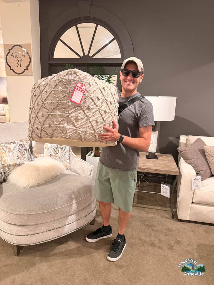 Tom with Hickory Furniture Mart ottoman NC