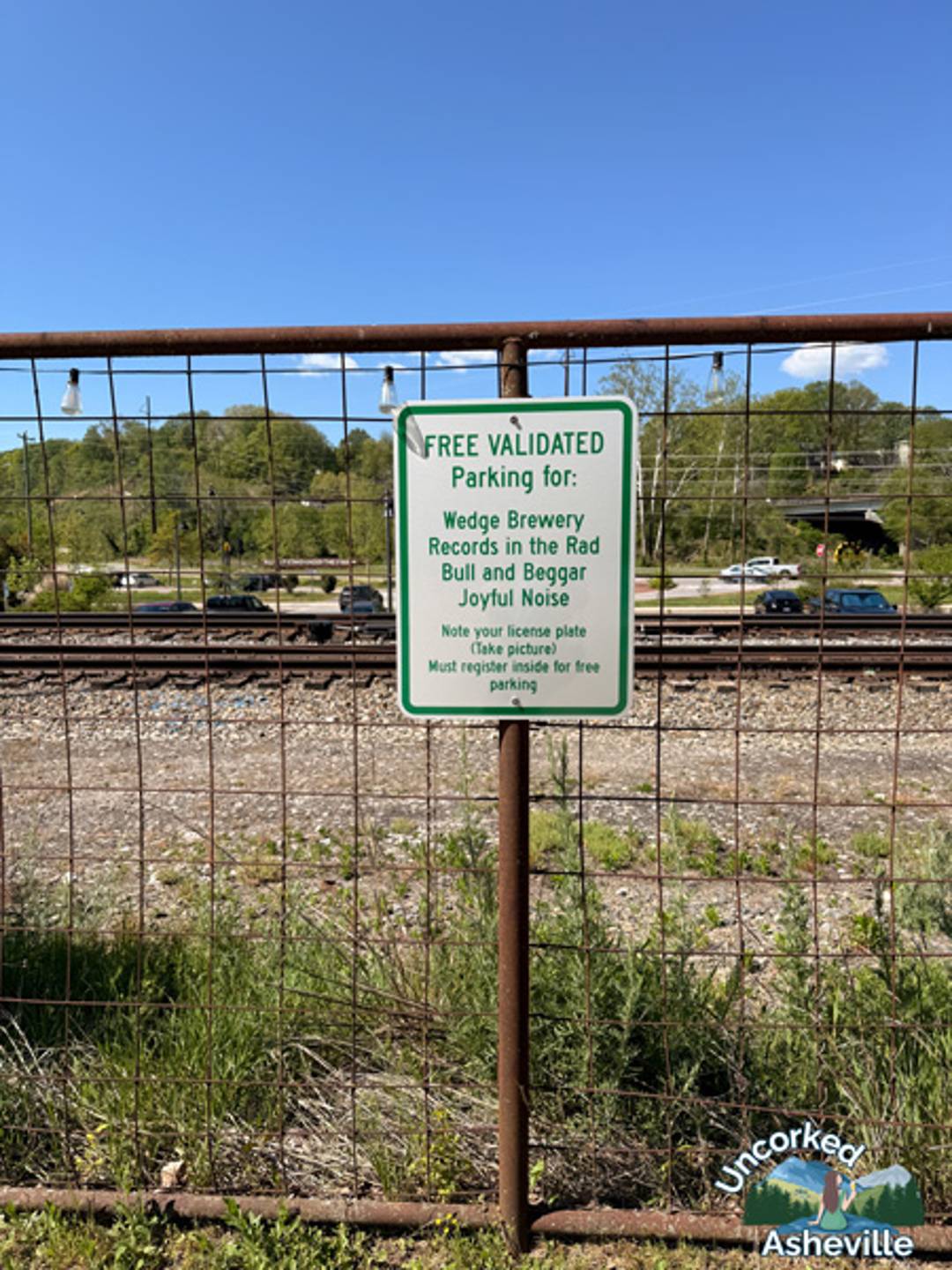 Wedge Studios parking sign