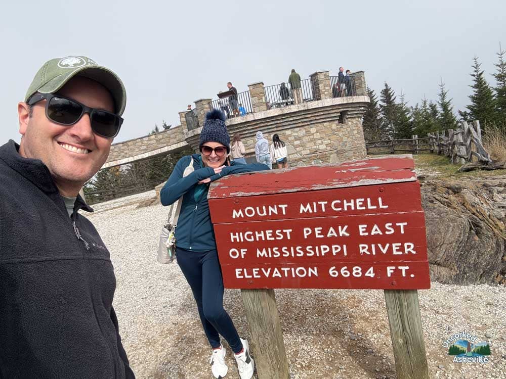 Us at Mount Mitchell summit NC
