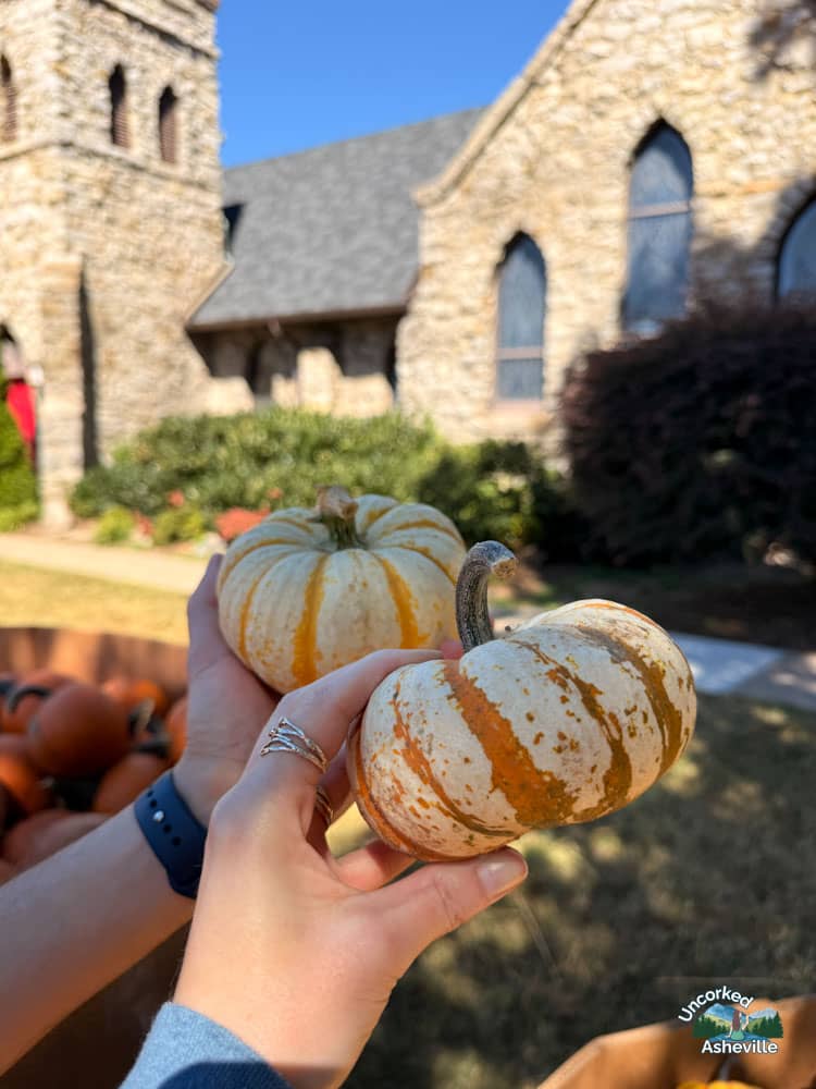 Grace Episcopal Church small pumpkins Asheville NC