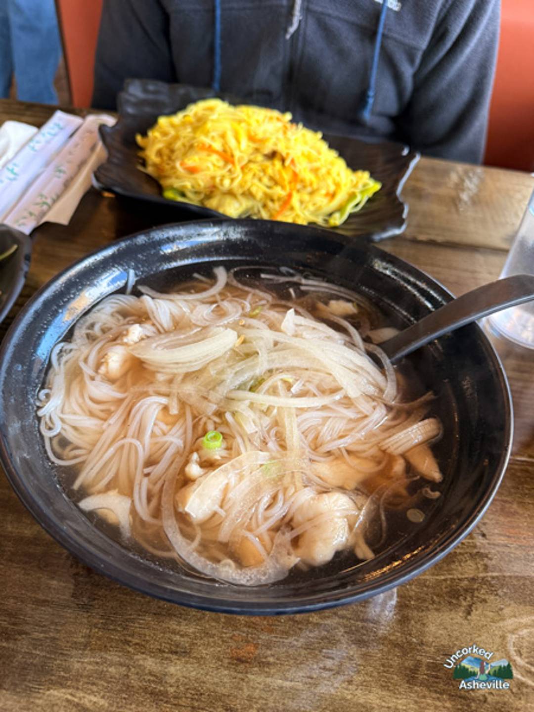 Chicken pho from Typhoon Noodle Asheville NC