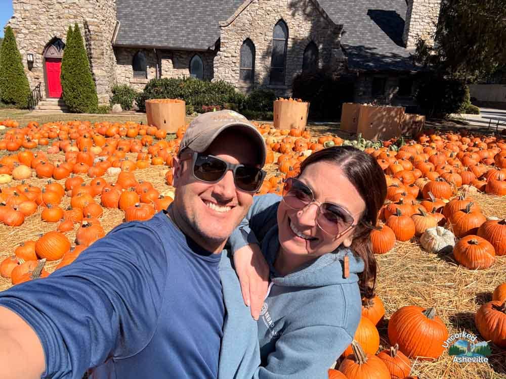 Us at Grace Episcopal Church's pumpkin patch