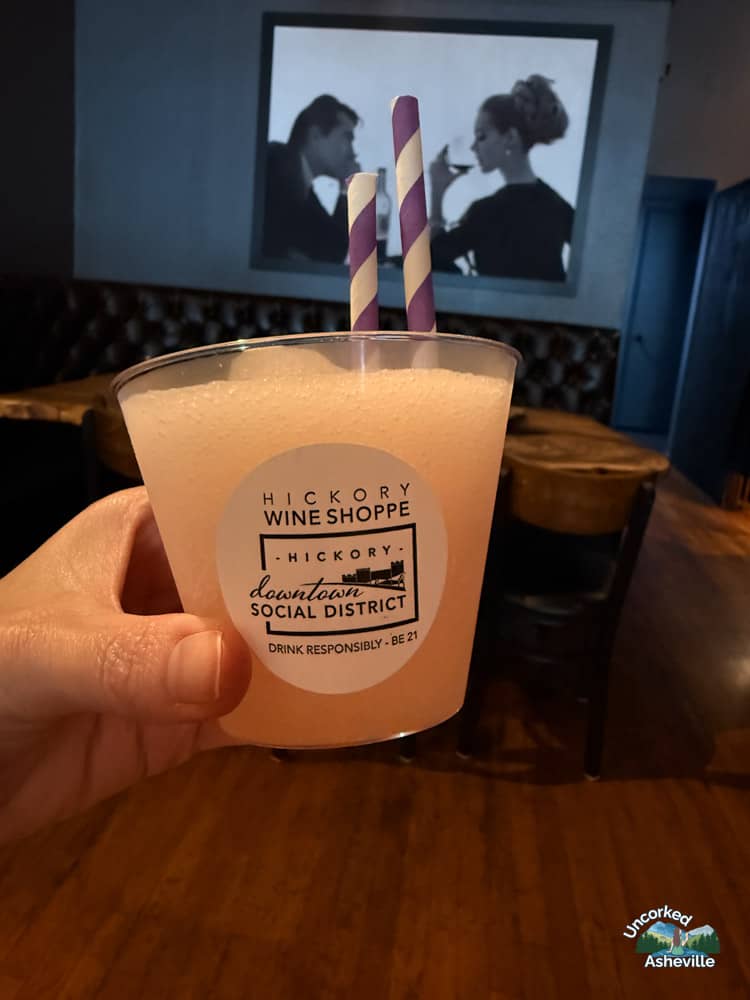 Slushie at Hickory Wine Shoppe NC