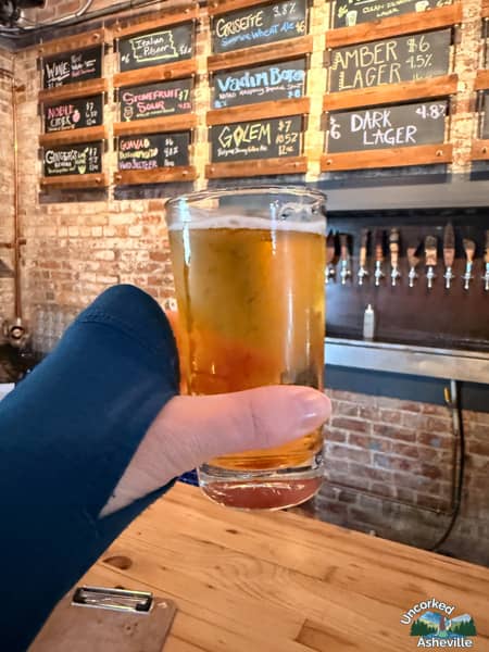 Wedge Brewing Cream Ale Asheville