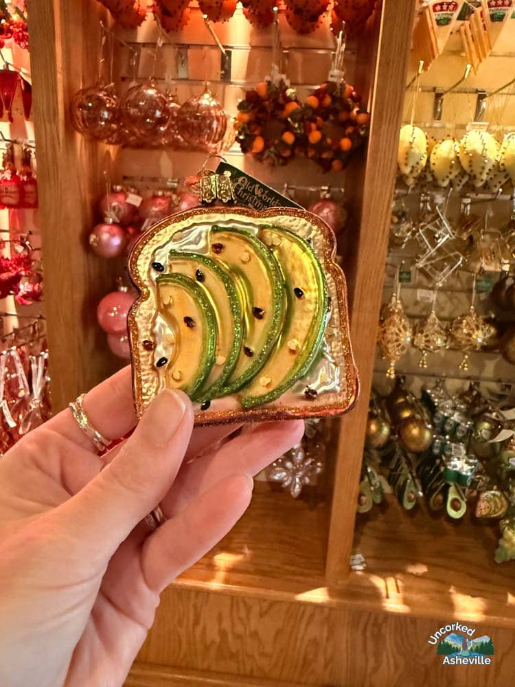 Biltmore avocado toast ornament