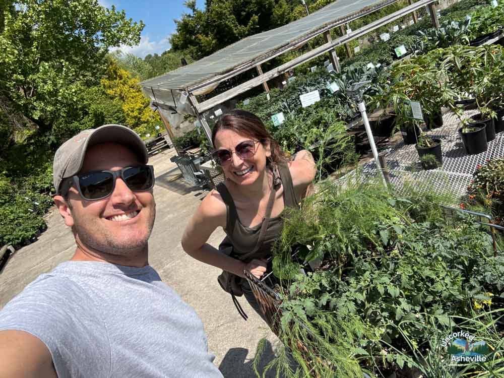 Us plant shopping at Painters Greenhouse Old Fort
