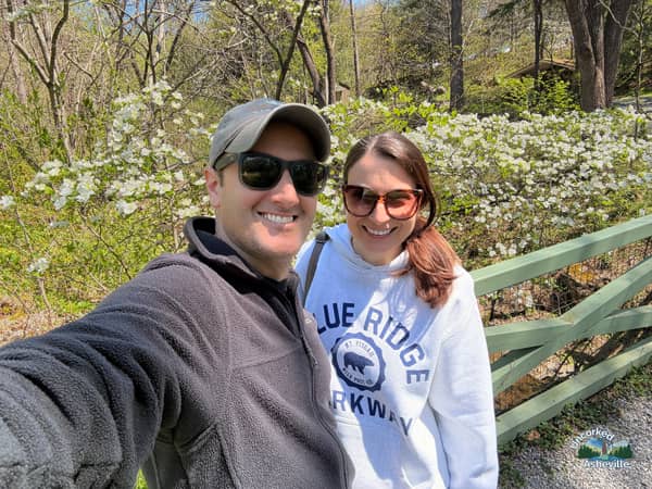 Asheville Botanical Garden selfie Asheville NC