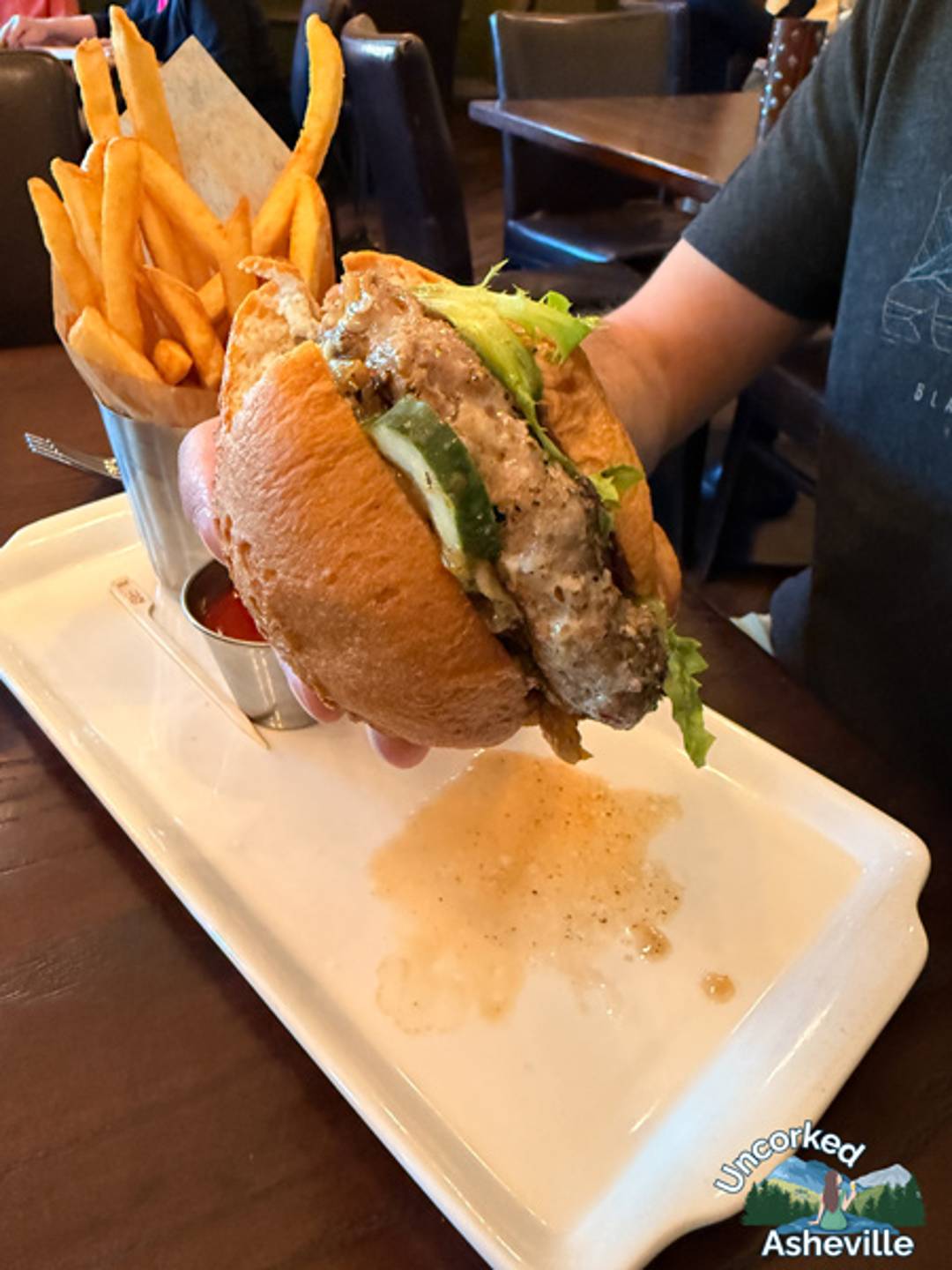 Cedric's Tavern burger and fries
