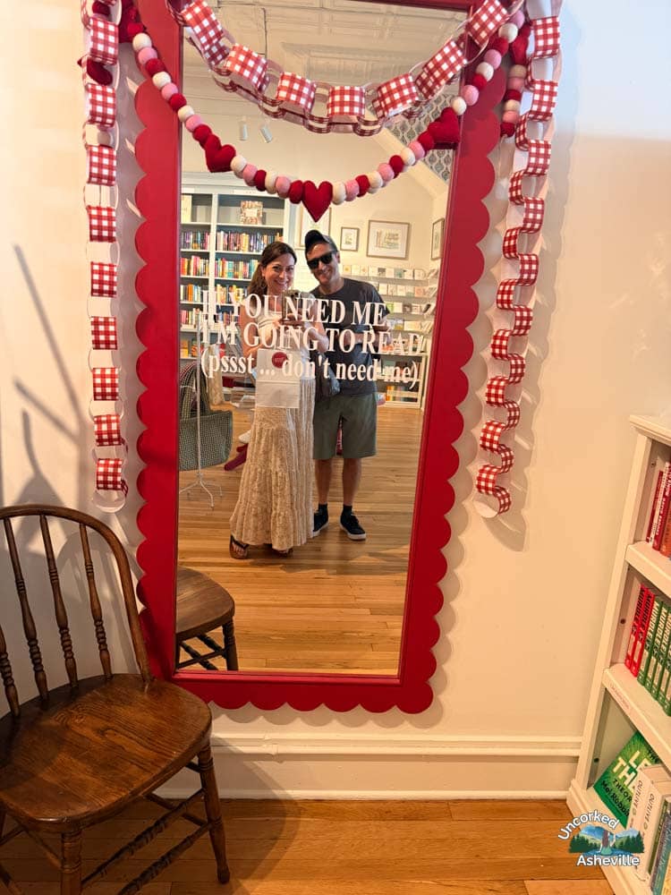 Mirror selfie at My Chapter House Hickory NC
