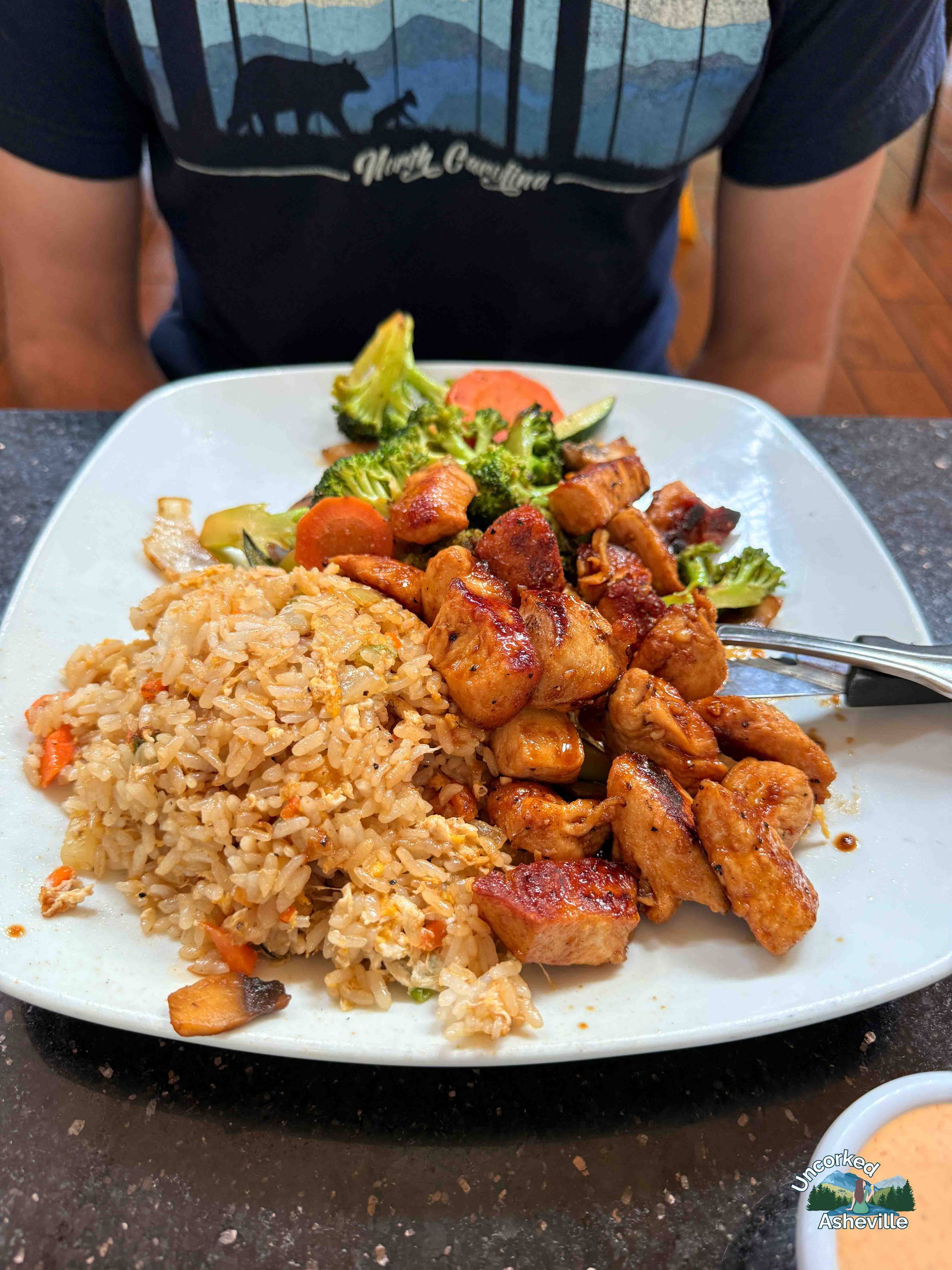 Chicken at Green Tea Asheville