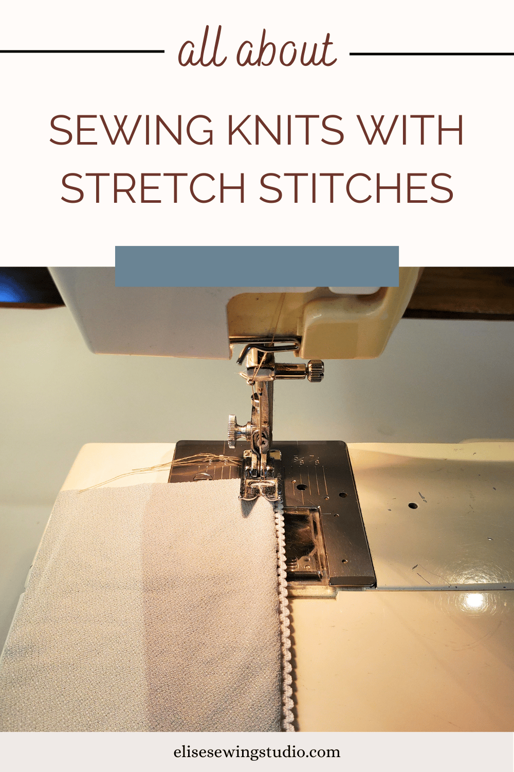 all about sewing knits with stretch sitches