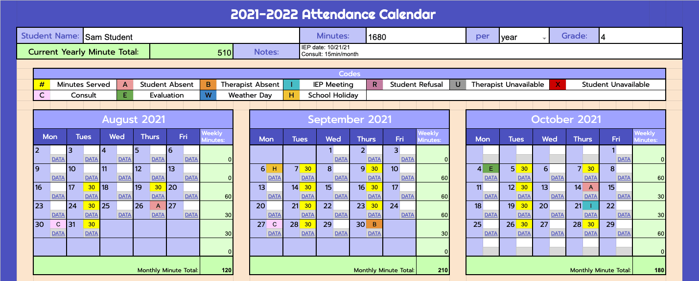 FREE All-In-One Student Tracking Sheet for School-Based SLPs